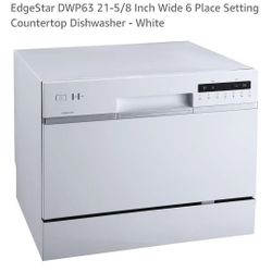 EdgeStar DWP63 21-5/8 Inch Wide 6 Place Setting Countertop Dishwasher - White