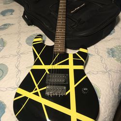 Fender “EVH” guitar with gig bag RARE one( RIP Eddie)