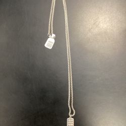 James Avery God Be With Us Together And Apart Charm W/ Silver Chain 