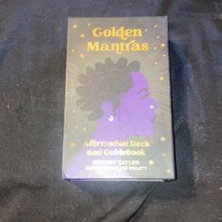 Golden Mantras Affirmation Deck And Guidebook