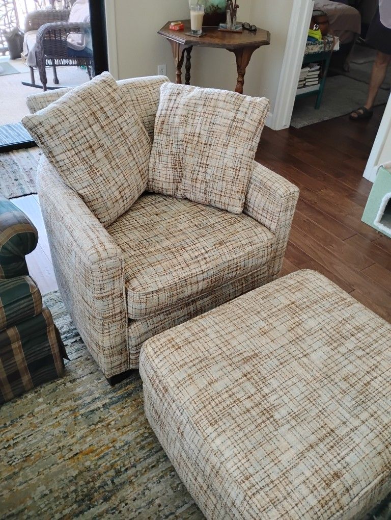 Armchair And Ottoman