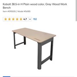 Kobalt Work Bench Table 