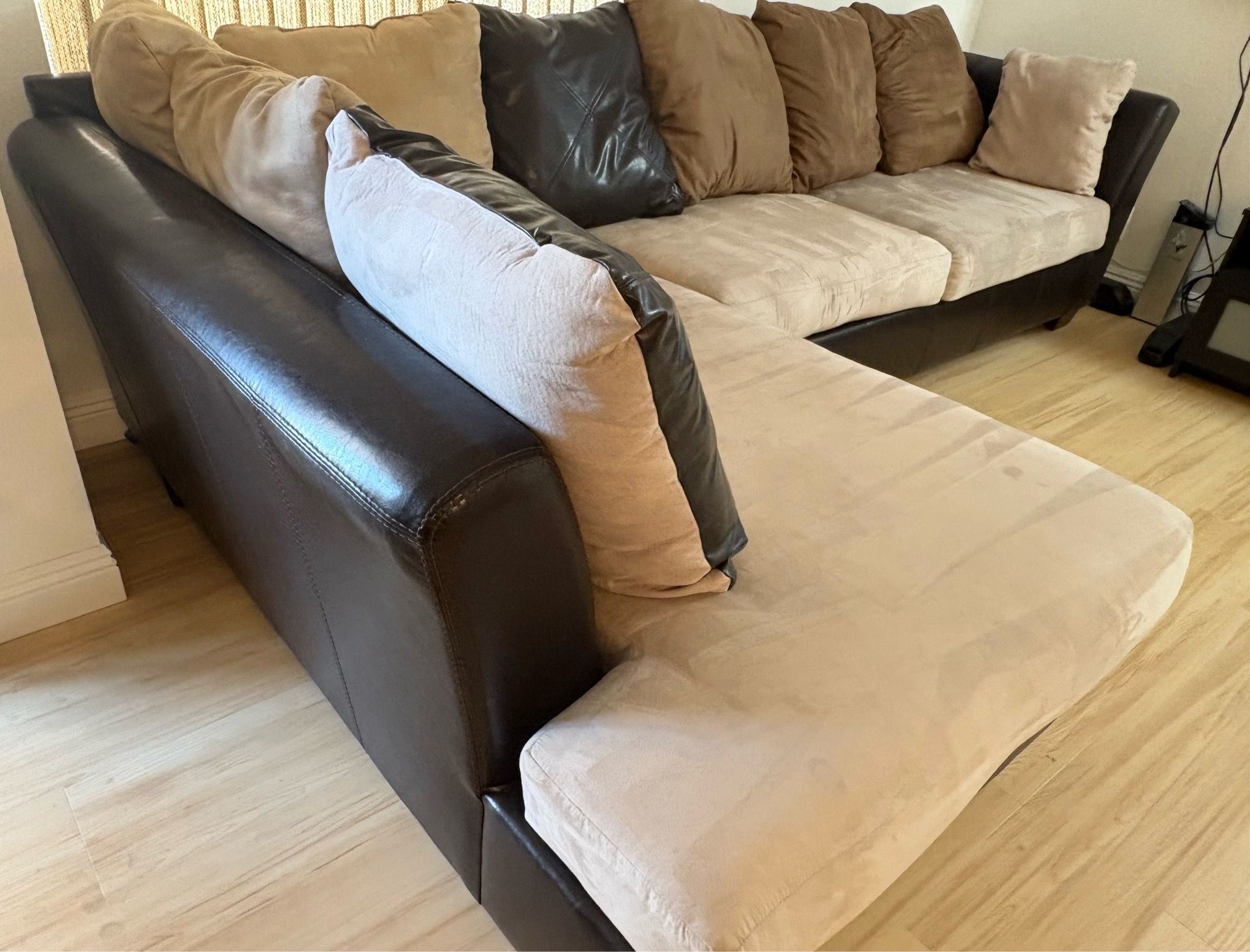 FREE two piece sectional (sofa and chase)
