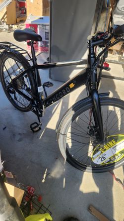 Concord Commutr 26'' Electric Bike, 350W Motor, Class 2, Black, Fits Riders 5'2"-5'10