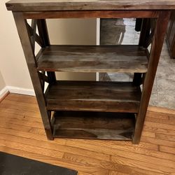 Wooden bookshelf 