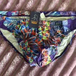 Underwear Brief Men Vibrant Butterfly and Floral Print ( come in XXL Asian equivalent Large USA)