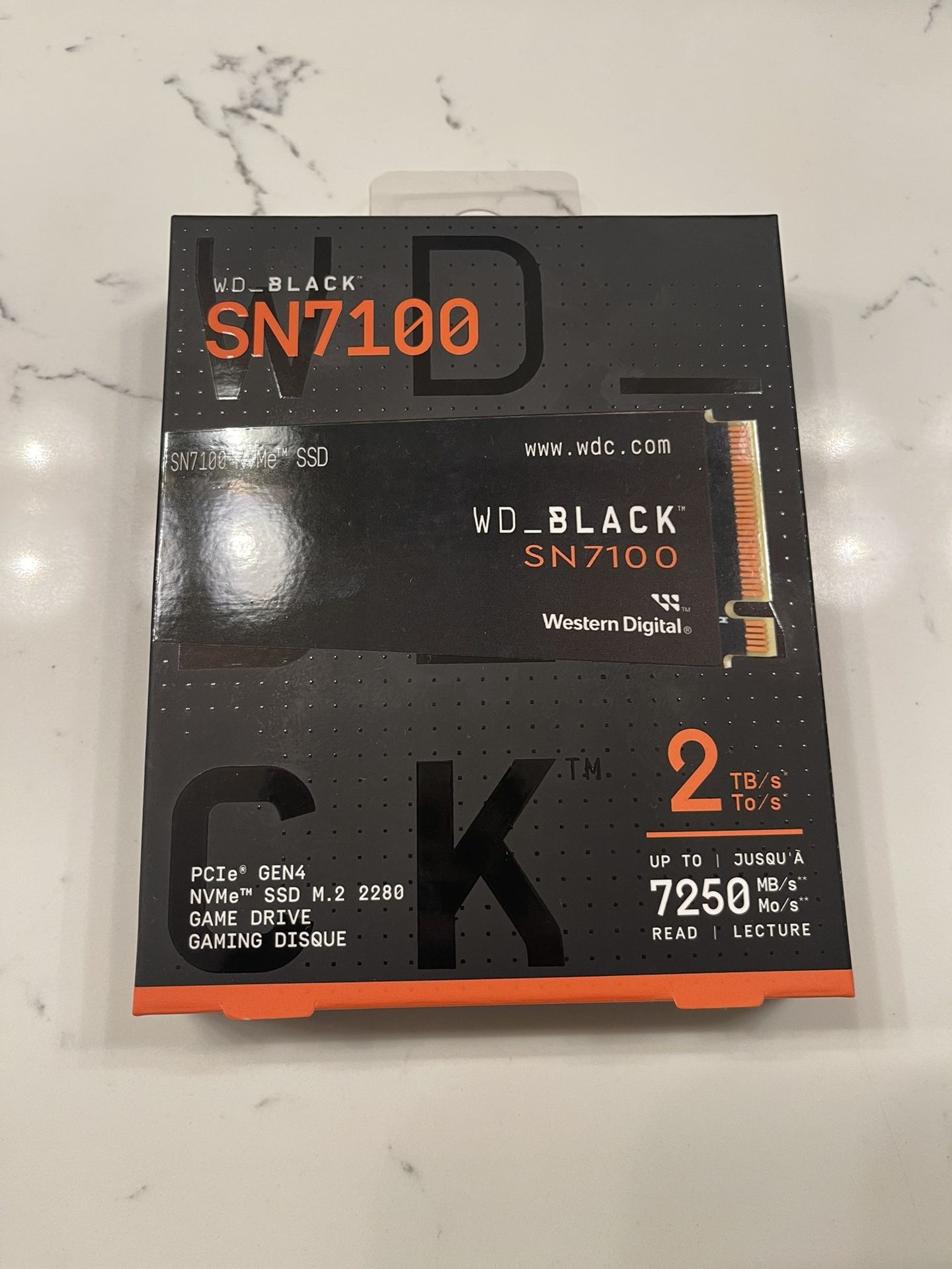 2TB Western Digital WD Black SN7100 NVMe SSD 
