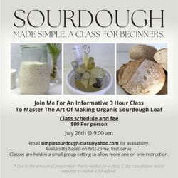 Sourdough Class For Beginners 