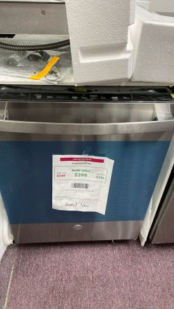 GE 24 in. Built-In Tub Top control stainless steel Dishwasher w/Sanitize dry boost  Boost, 52 dBA-1 year warranty