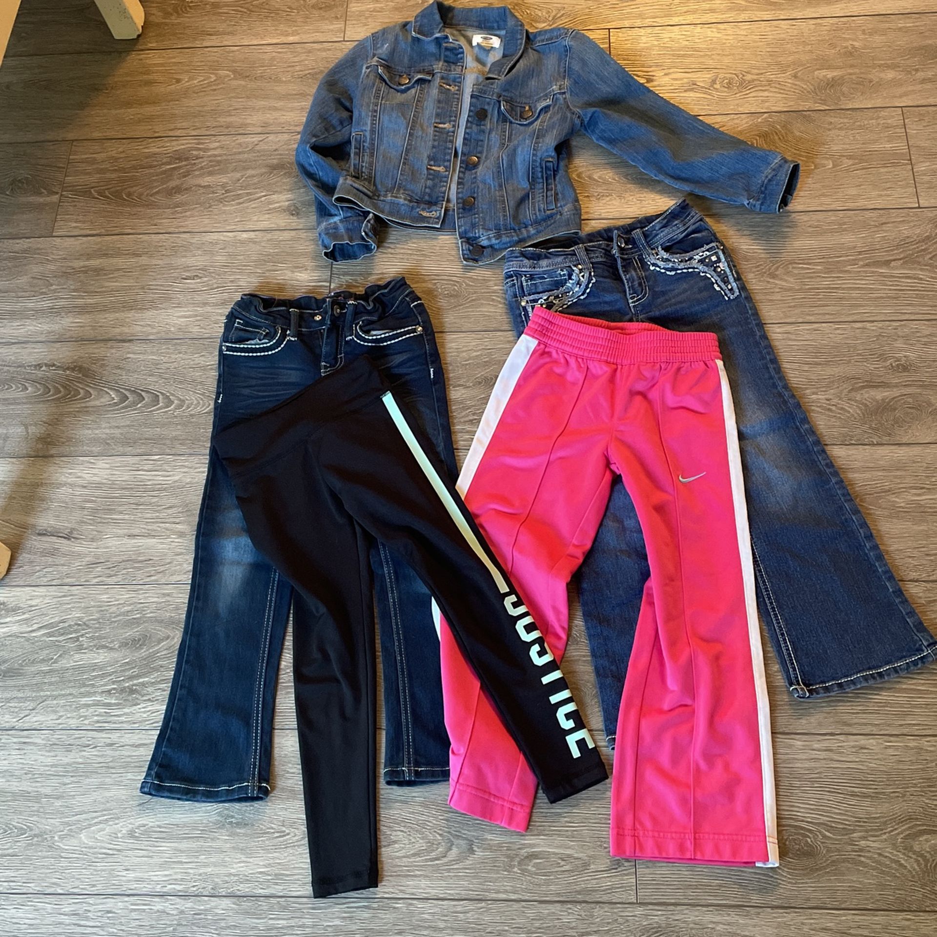 Jeans, Leggings, Sweat Pants And Jean Jacket