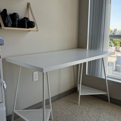 White modern desk in perfect condition.
