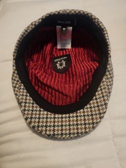 Brixton Hooligan Snap Cap - Houndstooth Flat Cap
