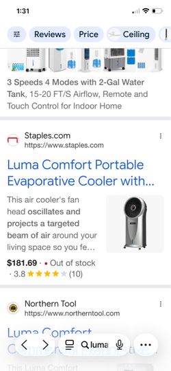 Luma comfort swamp cooler