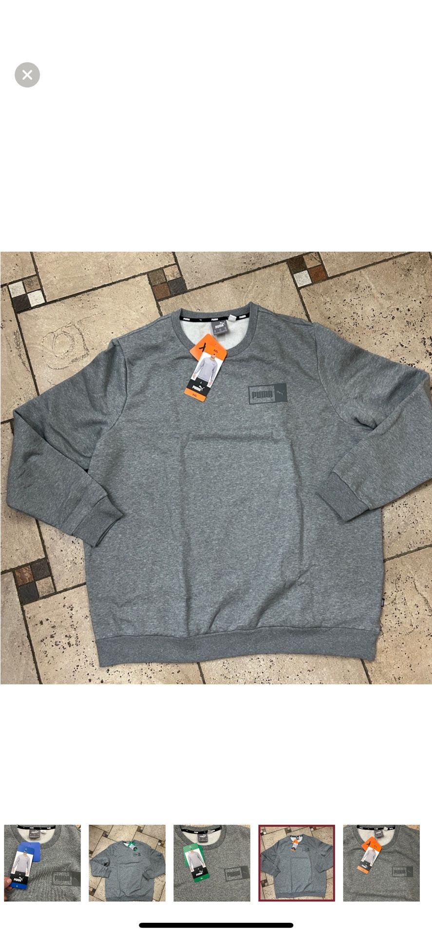 NWT Puma men’s fleece sweatshirt Size XXL