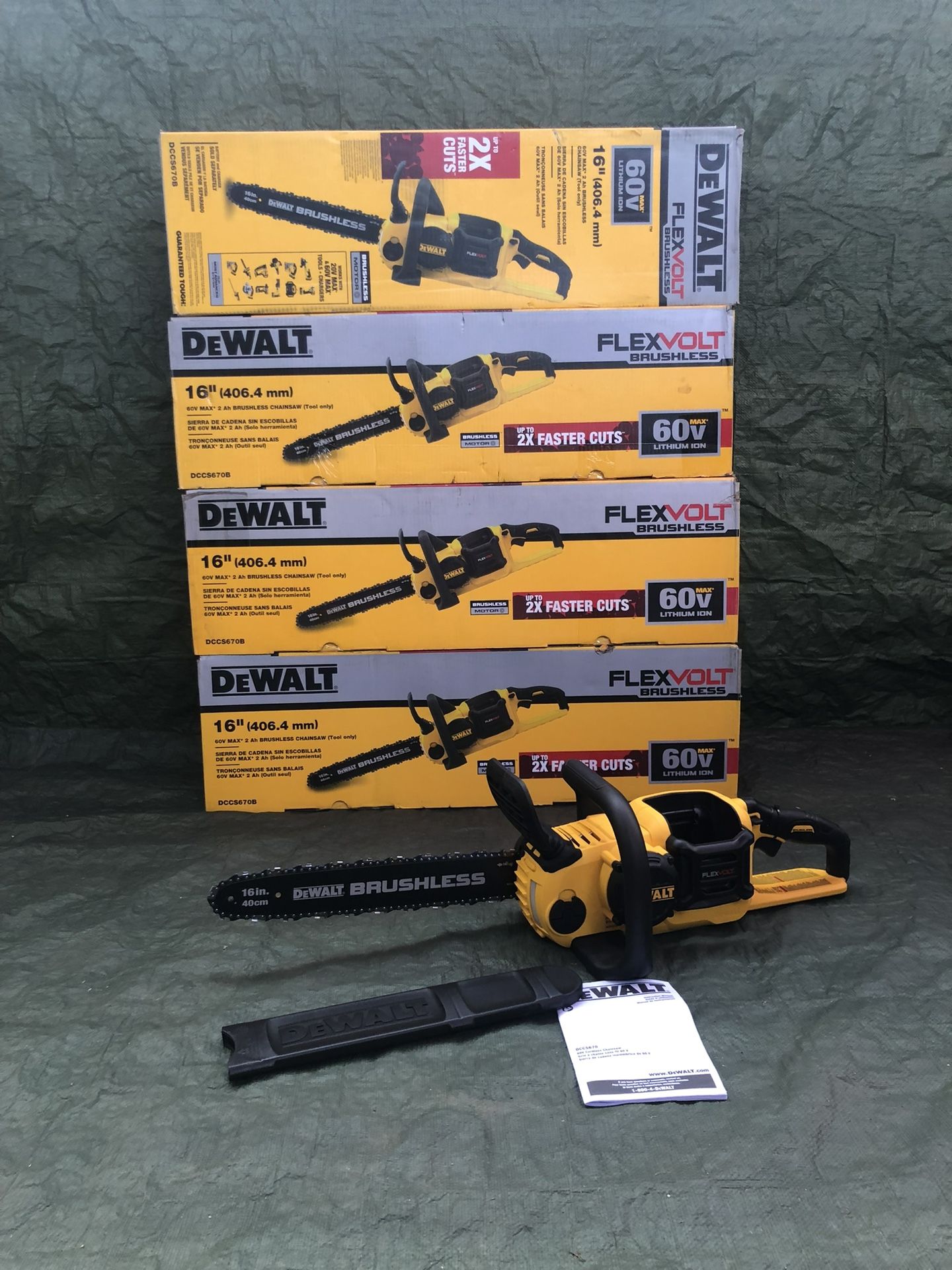 Dewalt 16” Chainsaw Brushless Flex Volt 60v (Tool Only)
