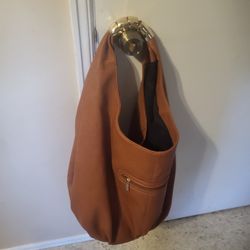 Xlg Hobo Bag Cognac Color 