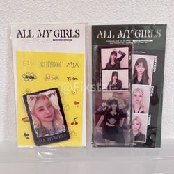 EVERGLOW All My Girls Tour Official Clear Photocard & Deco Set Bundle
