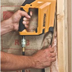 Bostitch Pneumatic Stapler 3/8" Crown Tacker Staple & 18 Gauge Brad Nail Gun