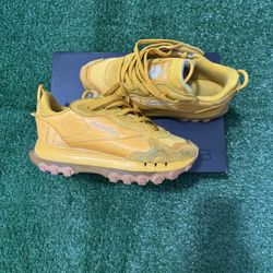 Reebok Cardi B mustard yellow shoe