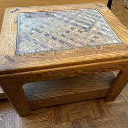 Oak End Table