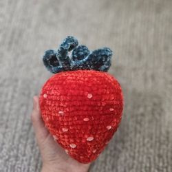 Handmade Crochet plushie Strawberry 🍓 