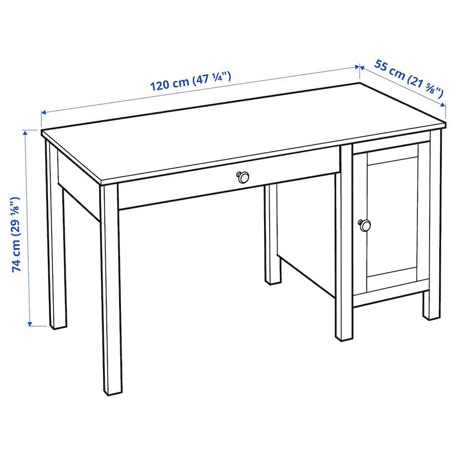 Hemnes desk deals dimensions