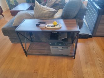 Brand new in-box Industrial Sofa Console Table with Bottom Shelf