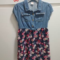 Denim / floral dress