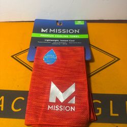 Mission Premium Cooling Towel 10" By 33" Red
