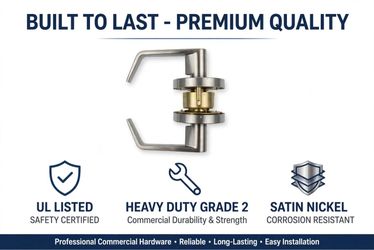 Satin Nickel Lever Door Handle Set