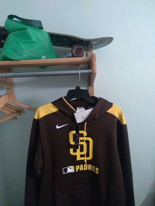 Padres Brown And Yellow Hooded Sweatshirt
