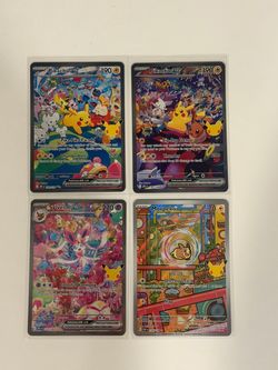 Pokémon TCG 30th Anniversary Card Lot of 4