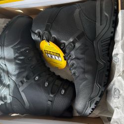Alpha fury 8” Black Men’s Boots In 8.5 Size
