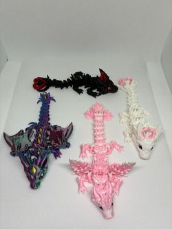 3D Printed Articulated 5 “ Dragon Figurines $15 each