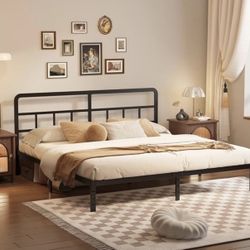 NEW - California King Size Bed Frame With Headboard