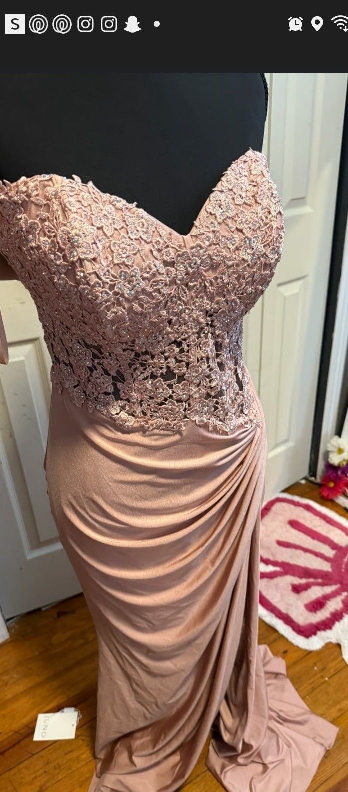 Quince Mom Dress Gown - XL Dusty Rose Pink