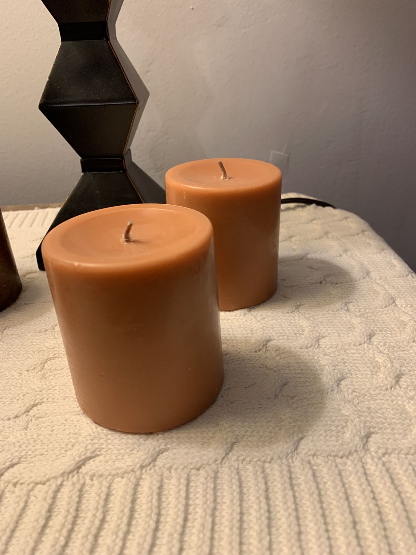 Table Lamp And Candles