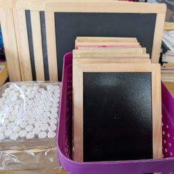 Lot Of CHALKBOARDS & CHALK