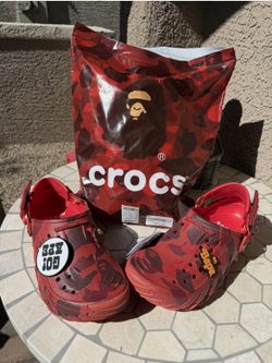 Bape X Crocs Echo RO Clog Bape Red Camo