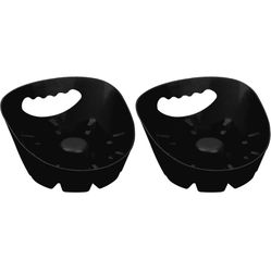 Plunger Tray - Universal Tray Made for Toilet and Sink Plungers - 2 Pack