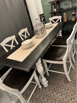 Bar height dining set