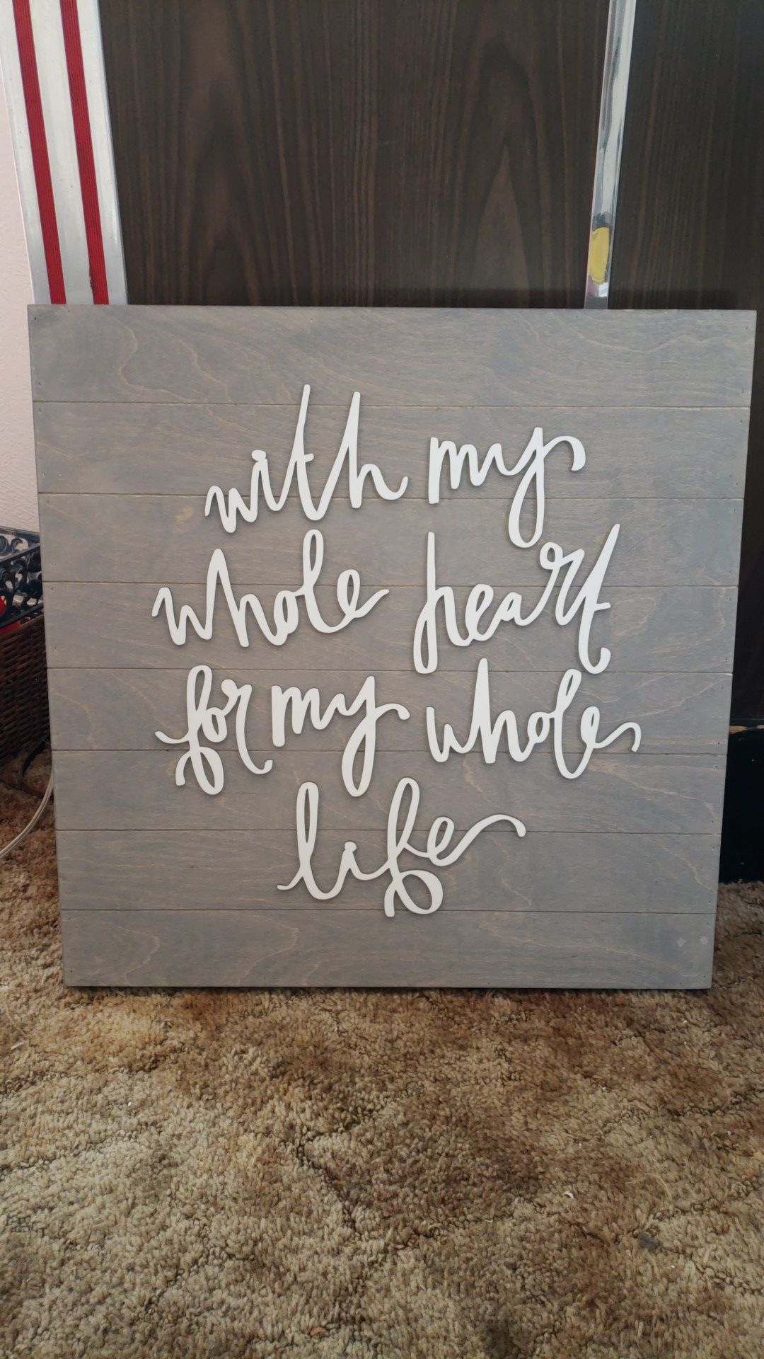 Wooden wall decoration