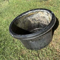 Stock Tank Thick Black Plastic Water Tub, Ideal For Livestock Or Water Garden