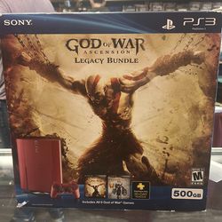 God of war ps3 system in box