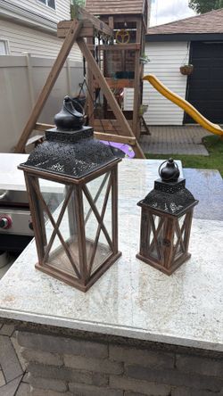 Wooden lanterns