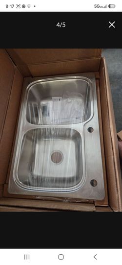 Kohler
Verse 33" Double Basin Drop-In or Undermount Stainless Steel Kitchen Sink with SilentShield
