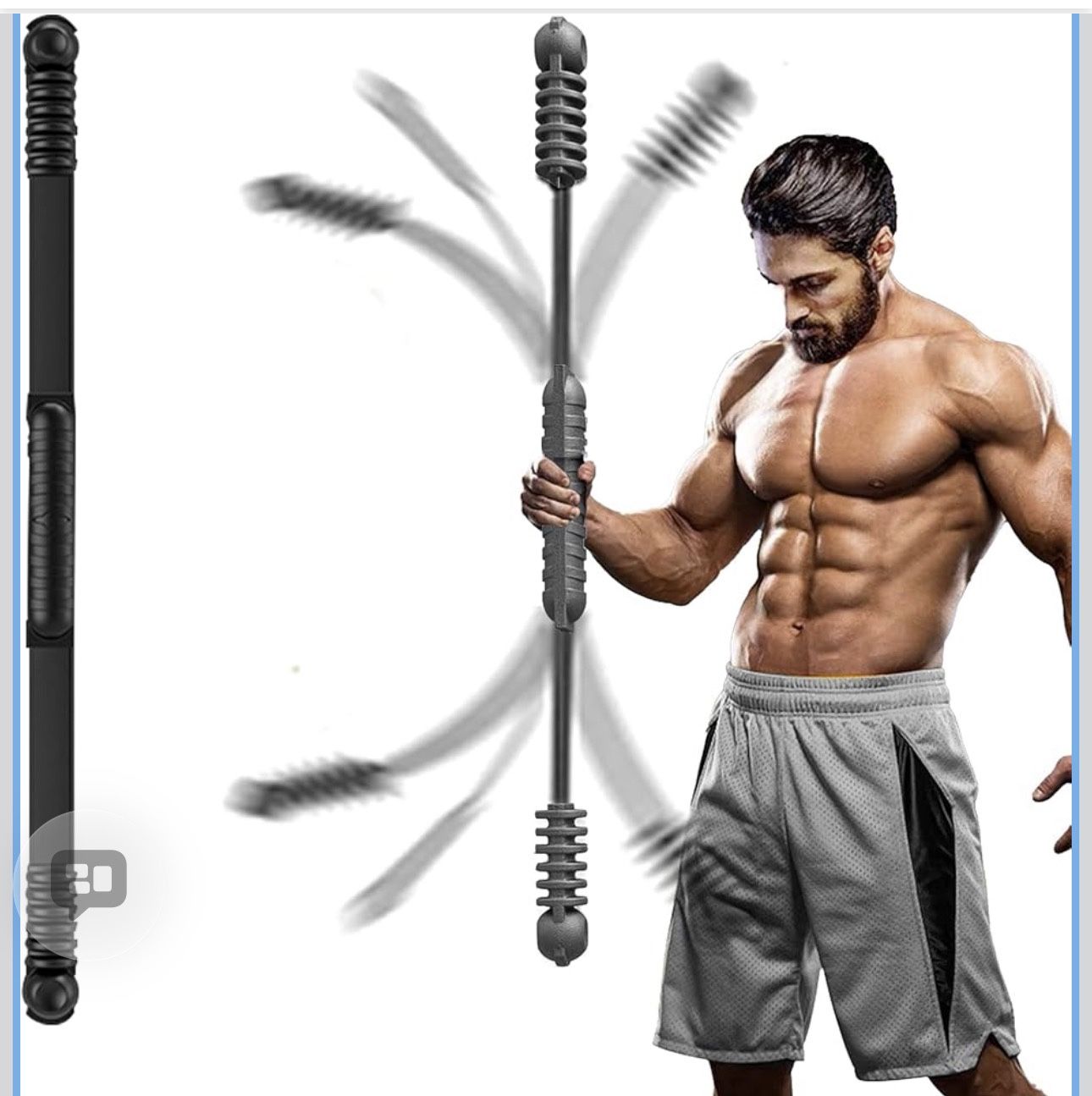 Elastic Fitness bar, Weight bar, Core Strength Training