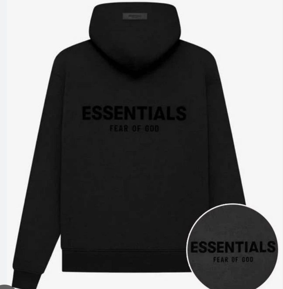 Essentials Black Hoodie