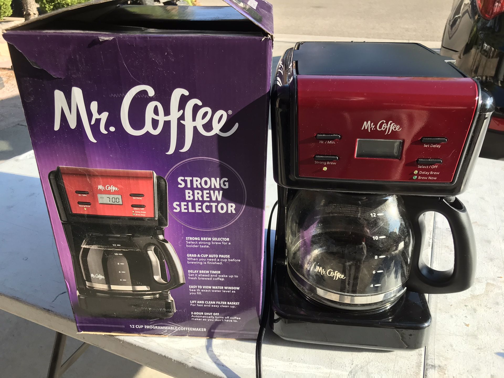 Coffee Maker. Mr. Coffee. 12 cup programmable coffeemaker.