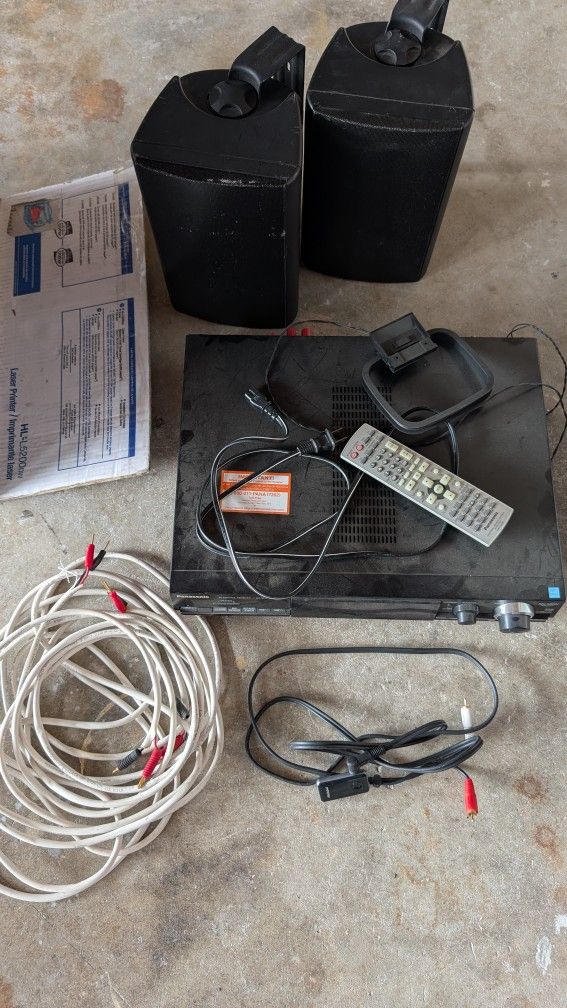 Panasonic Receiver With Speakers